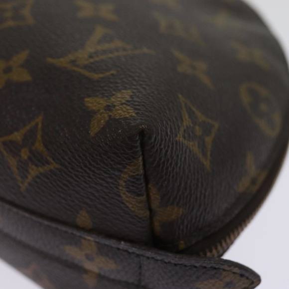 LOUIS VUITTON Monogram Trousse Demi Ronde Cosmetic Pouch M47520 LV Auth 76931 - Picture 14 of 16